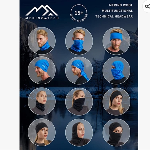 💟 Marino Wool 🧣 Neck Gaiter - Picture 3 of 11